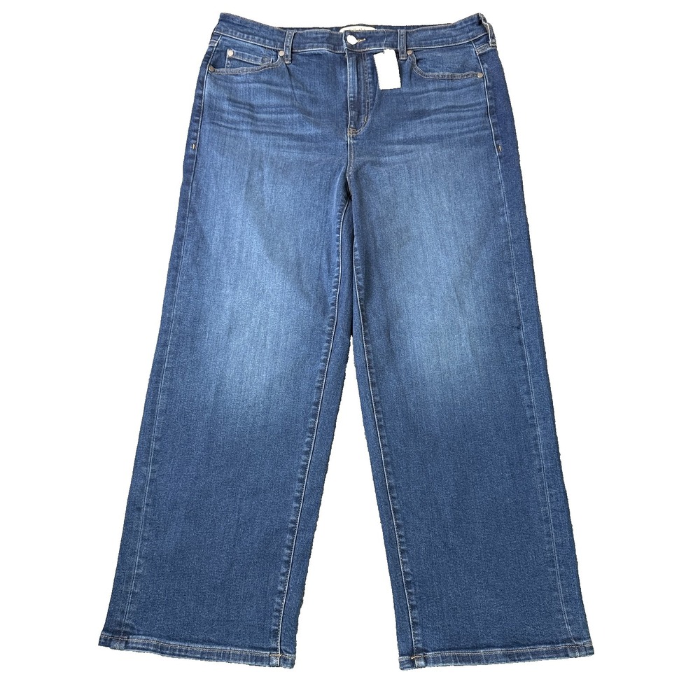 Belle Isle by Torrid High Rise Stovepipe Jean Womens 18 Short Wide Leg NWT